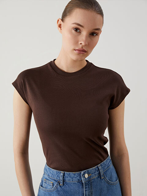 LCW Modest Bisiklet Yaka Kadın Tunik - S5NA01Z8-HDT