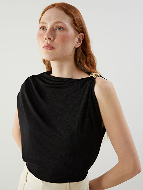 LCW Vision Dökümlü Yaka Kadın Bluz - S5NA17Z8-CVL