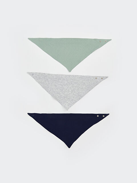 LCW baby Basic Erkek Bebek Mama Önlüğü 3'lü - S5NA35Z1-CT3