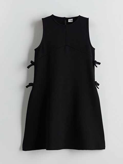 LCW Kids Bisiklet Yaka Fiyonk Detaylı Kız Çocuk Elbise - S5NB10Z4-CVL