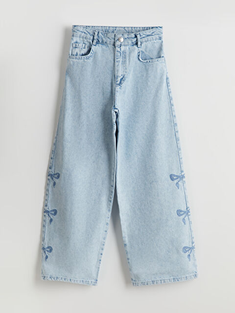 LCW Kids Wideleg Kız Çocuk Jean Pantolon - S5NC38Z4-V2T