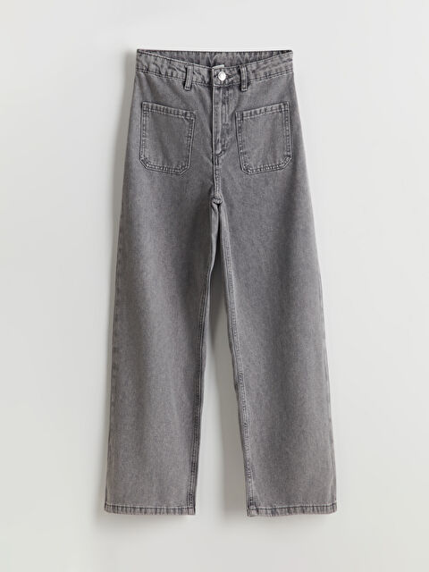 LCW Kids Wideleg Kız Çocuk Jean Pantolon - S5NC39Z4-SHN