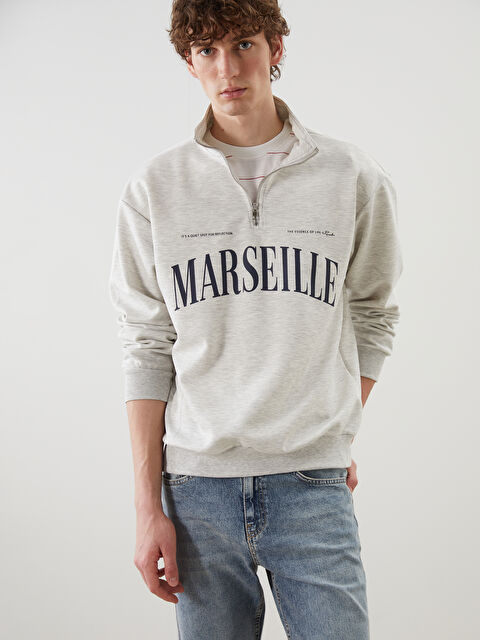 XSIDE Dik Yaka Erkek Sweatshirt - S5NC87Z8-847