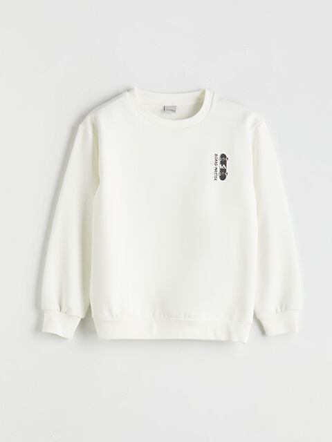 LCW Kids Crew Neck Boys' Sweatshirt - S5NC97Z4-R9J