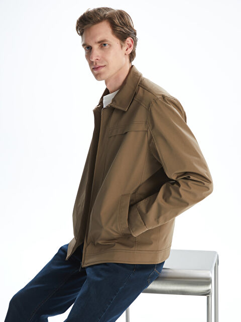 LCWAIKIKI Classic Standart Kalıp Gömlek Yaka Erkek Mont - S5NC98Z8-DFV