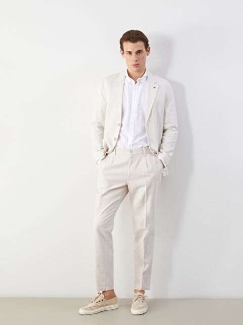 LCW Vision Standart Kalıp Keten Karışımlı Erkek Pantolon - S5ND16Z8-RW0