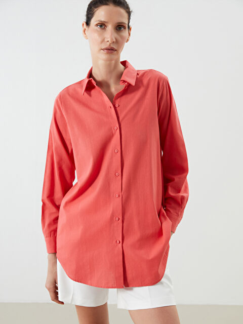 LCWAIKIKI Classic Regular Fit Kadın Gömlek Tunik - S5ND21Z8-GQ2