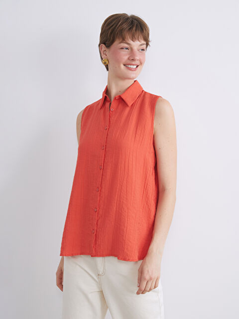 LCWAIKIKI Classic Müslin Kadın Gömlek - S5ND33Z8-GQ2