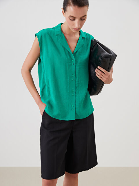 LCWAIKIKI Classic Dokulu Kadın Gömlek - S5ND34Z8-DPR