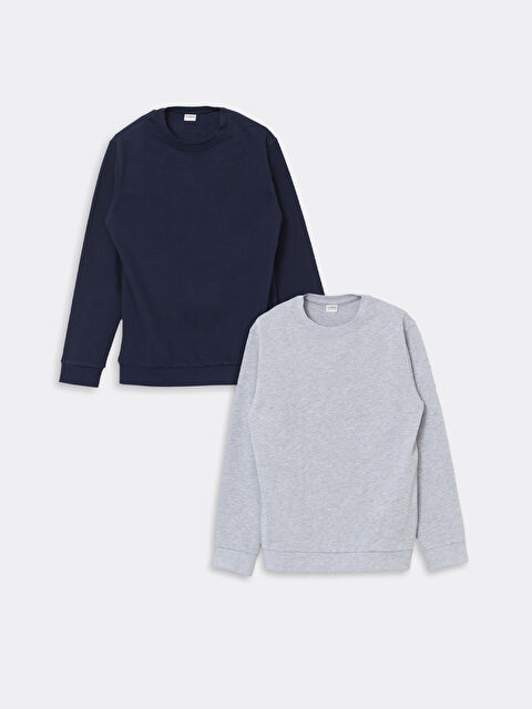 LCW Kids Bisiklet Yaka Erkek Çocuk Sweatshirt - S5ND75Z4-HRC