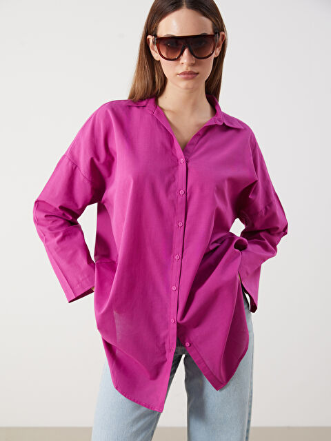 LCWAIKIKI Classic Oversize Kadın Gömlek Tunik - S5NE04Z8-EDF