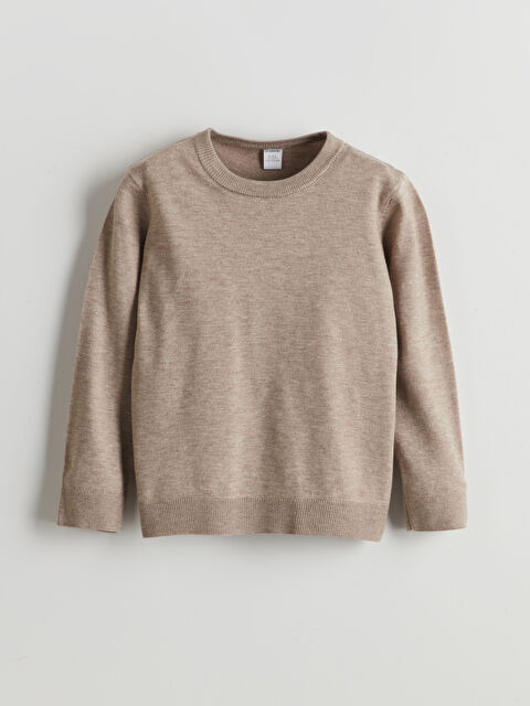 LCW Kids Bisiklet Yaka Erkek Çocuk Triko Kazak - S5NE09Z1-L8Q