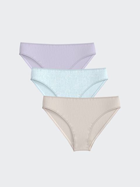 LCW DREAM Desenli Bikini Külot 3'lü Paket - S5NE21Z8-LQK