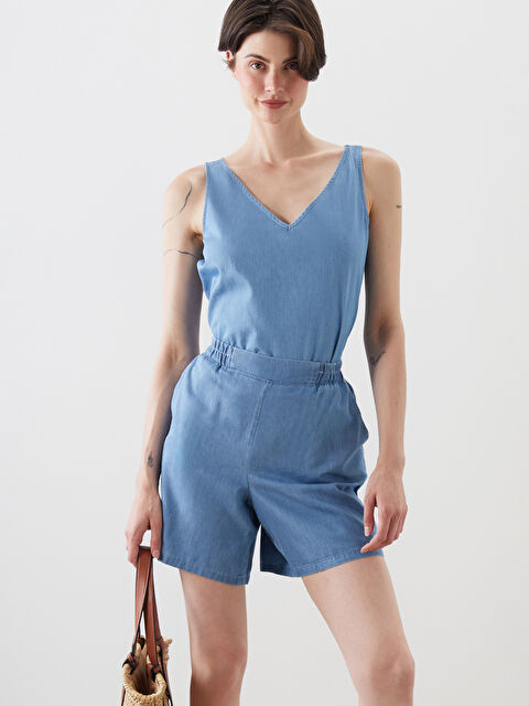 LCWAIKIKI Classic V Yaka Jean Bluz - S5NE38Z8-H45