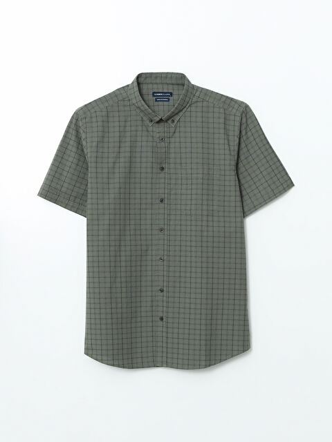 LCWAIKIKI Classic Regular Fit Kısa Kollu Ekose Erkek Gömlek - S5NE95Z8-LME