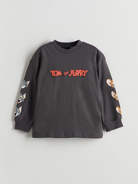 LCW Kids Tom ve Jerry Baskılı Erkek Çocuk Tişört - S5NF00Z1-HEF