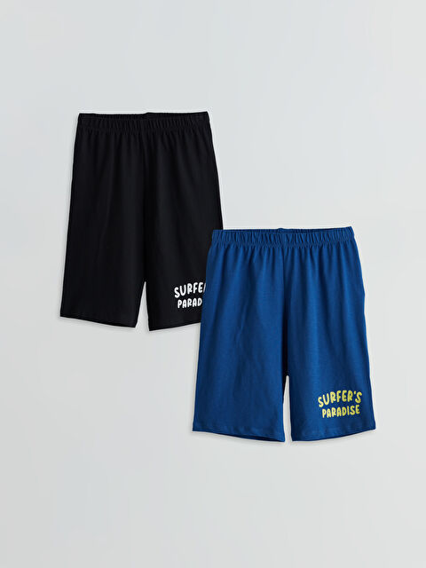 LCW Kids Beli Lastikli Erkek Çocuk Pijama Şort 2'li