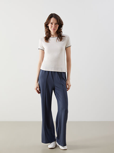 XSIDE Beli Lastikli Geniş Paça Kadın Eşofman Altı - S5NF40Z8-E93