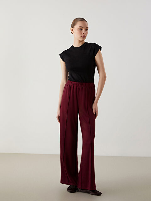 XSIDE Beli Lastikli Geniş Paça Kadın Eşofman Altı - S5NF40Z8-YYP