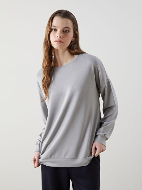 XSIDE Bisiklet Yaka Kadın Sweatshirt - S5NF41Z8-ZD1