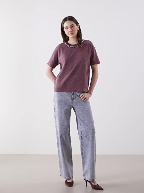 LCW Jeans Balloon Fit Kadın Jean Pantolon - S5NF53Z8-GRD