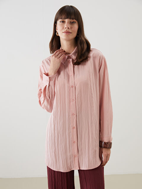 LCW Modest Dokulu Kadın Gömlek Tunik - S5NF78Z8-FVB