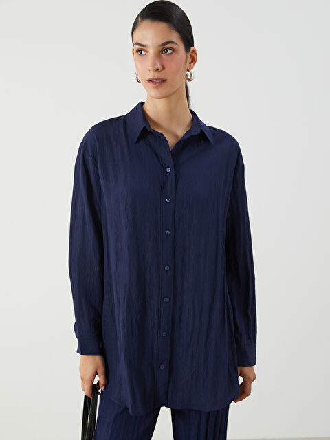 LCW Modest Dokulu Kadın Gömlek Tunik - S5NF78Z8-CRP