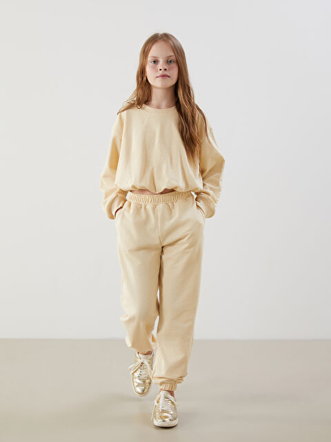 LCW Kids Bisiklet Yaka Kız Çocuk Eşofman Takım - S5NG03Z4-ZJC