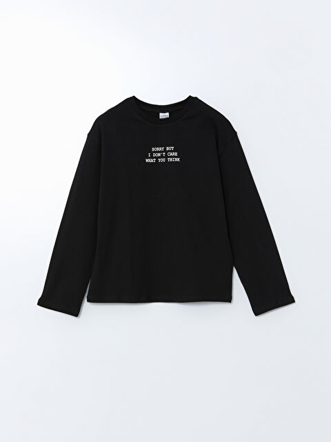 LCW Kids Bisiklet Yaka Kız Çocuk Tişört - S5NG06Z4-CVL