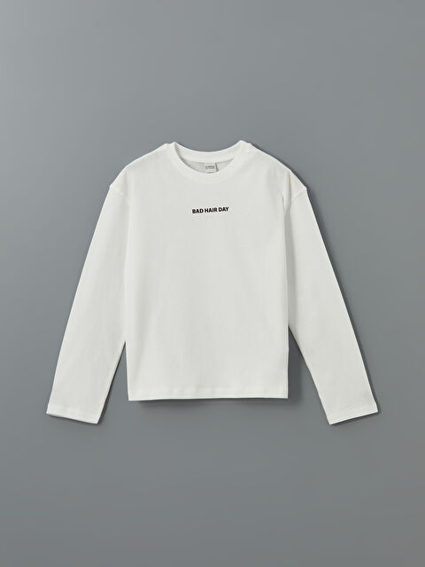 LCW Kids Bisiklet Yaka Kız Çocuk Tişört - S5NG06Z4-R9J