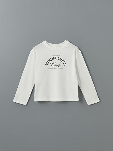 LCW Kids Bisiklet Yaka Kız Çocuk Tişört - S5NG06Z4-TF8