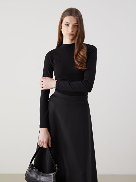 LCW Modest Dik Yaka Kadın Body - S5NG89Z8-CVL