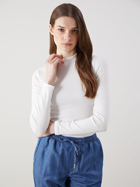 LCW Modest Dik Yaka Kadın Body - S5NG89Z8-Q6K