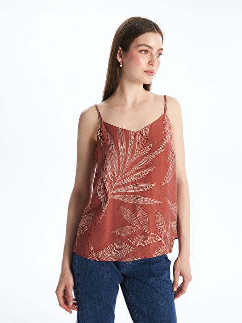 LCWAIKIKI Classic V Yaka Çiçekli Bluz - S5NH88Z8-LSR