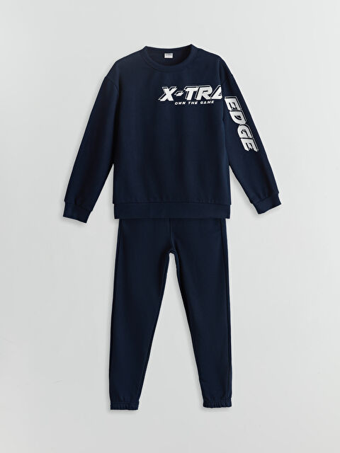 LCW Kids Bisiklet Yaka Erkek Çocuk Eşofman Takımı - S5NI16Z4-HRC