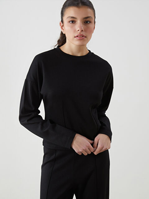 Natuvera Bisiklet Yaka Kadın Tişört - S5NI30Z8-UP7