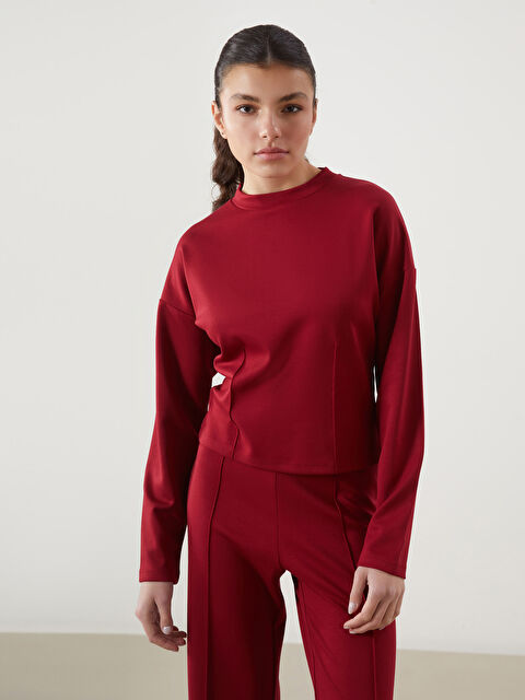 Natuvera Bisiklet Yaka Kadın Tişört - S5NI30Z8-YYQ