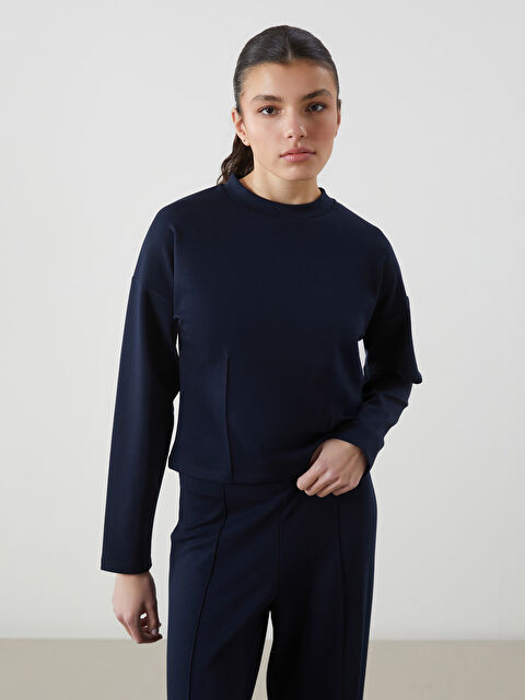 Natuvera Bisiklet Yaka Kadın Tişört - S5NI30Z8-ZZU