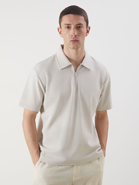 LCW Vision Polo Yaka Kısa Kollu Erkek Tişört - S5NI41Z8-J0B