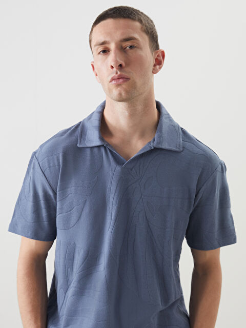 LCW Vision Polo Yaka Erkek Dokulu Tişört - S5NI42Z8-FHM