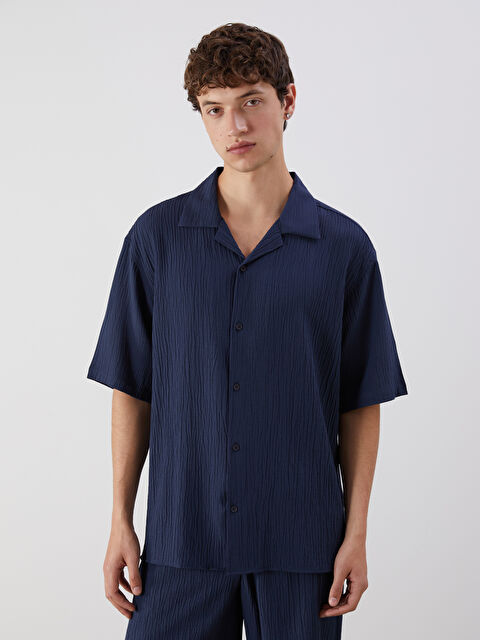 XSIDE Regular Fit Kısa Kollu Erkek Gömlek - S5NI46Z8-J2Y