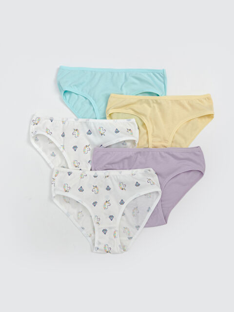 LCW Kids Baskılı Kız Çocuk Külot 5'li