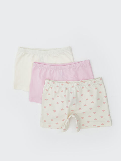 LCW Kids Baskılı Kız Çocuk Boxer 3'lü - S5NI88Z4-LQA