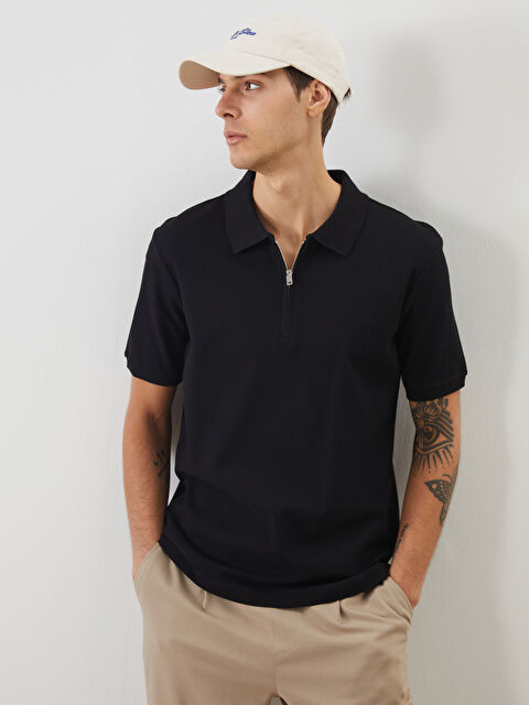 XSIDE Polo Yaka Kısa Kollu Erkek Tişört - S5NJ64Z8-CVL