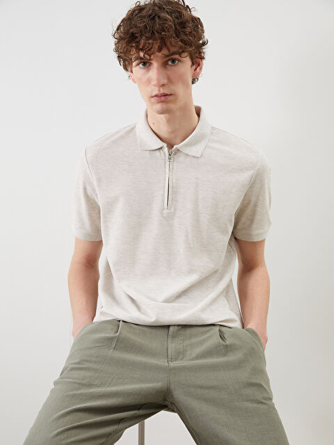 XSIDE Polo Yaka Kısa Kollu Erkek Tişört - S5NJ64Z8-D2Y