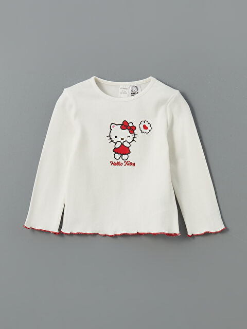 LCW Kids Hello Kitty Baskılı Kız Çocuk Tişört - S5NK86Z1-R9J