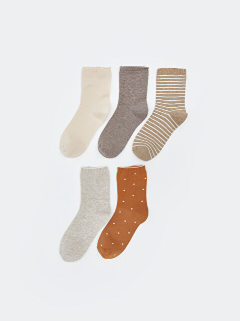 LCW DREAM Desenli Kadın Soket Çorap 5'li - S5NL19Z8-QW4