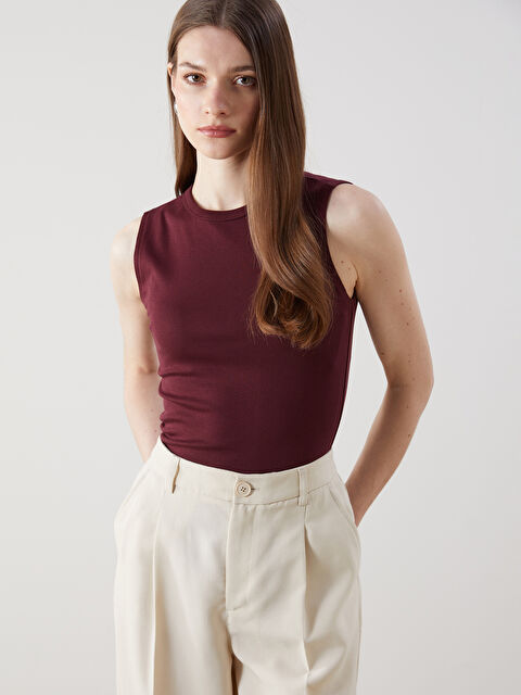 LCW Modest Bisiklet Yaka Kadın Atlet - S5NL40Z8-HEN