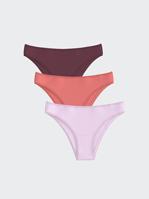 LCW DREAM Düz Brazilian Külot 3'lü - S5NL55Z8-UXC