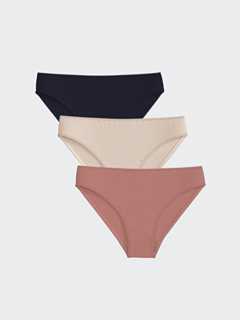 LCW DREAM Düz Bikini Külot 3'lü Paket - S5NL56Z8-CVL